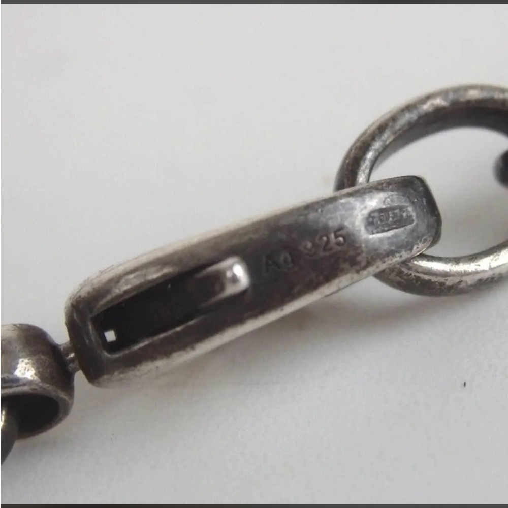 Gucci, Sterling Silver Chain Necklace authentic unisex - Picture 3 of 6